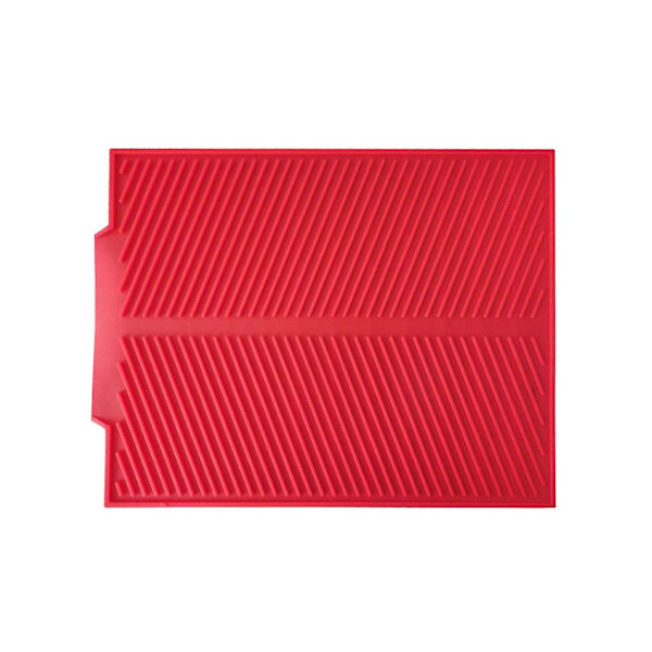 Tiskikuivausalusta, silikoninen astiankuivausalusta, suojaava, lämmönkestävä, työtaso Red