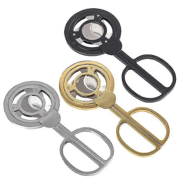 Rustfri stål cigar cutter lomme gadgets (1 stk, sølv)