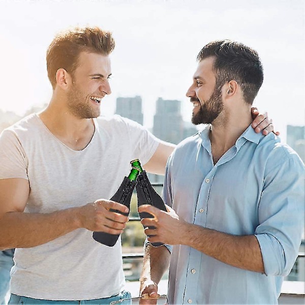 Olutpullon suojus Neopreeni Olutkylmälaukku Eristehihna Vetoketjulla 12 /330ml Pulloille