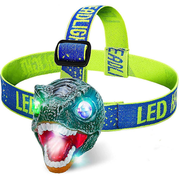 Dinosaurus LED -otsalamppu T-Rex lapsille, taskulamput retkeilyyn - Dinosauruslelut pojille, tytöille, taaperoille, ulkolelut lapsille Tyrannosaurus Rex