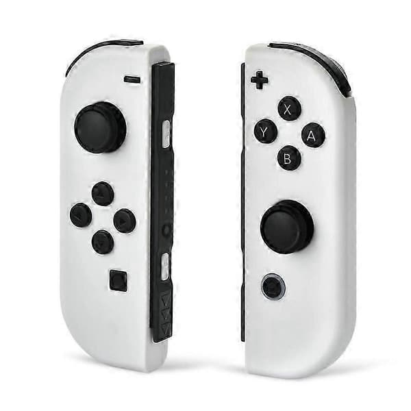 Joy Pad Joycons Controller til Switch Joystick Gamepad Trådløs Spillekonsol Joypad Turbo Vække-funktion WHITE