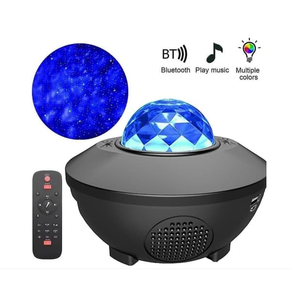 Stjernehimmel projektor, stjernelys projektor, til soveværelse med Bluetooth