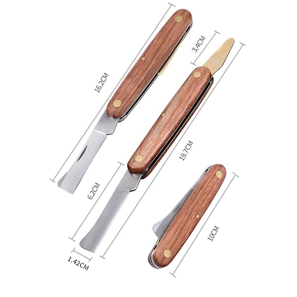 Ympkniv Beskärning Fickvikbar Träd Frukt Skärande Knoppning Trädgårdsverktyg Wood