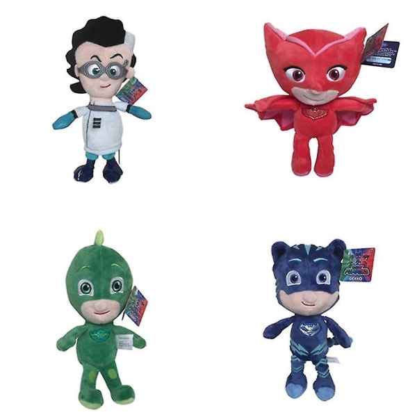 PJ Masks Gekko Catboy Owl Romeo Plysdukke Legetøj Udstoppede Børn Gave Mini Udstoppede Figur Legetøj