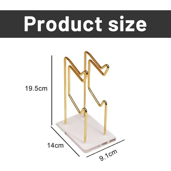 Universal 2-lags metal controller-stander til Switch PS5 PS4 gaming controller, desktop opbevaring, 1 stk.