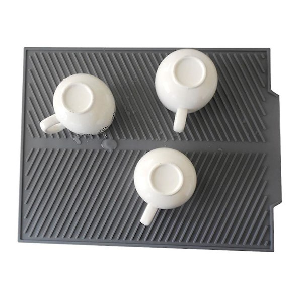 Oppvaskmatte, Silikon Oppvaskunderlag, Beskyttende, Varmebestandig, Benkeplate Yellow