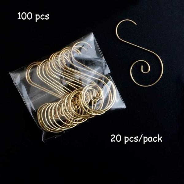 100 stykker julekuleholder, juletrepynt, S Sh