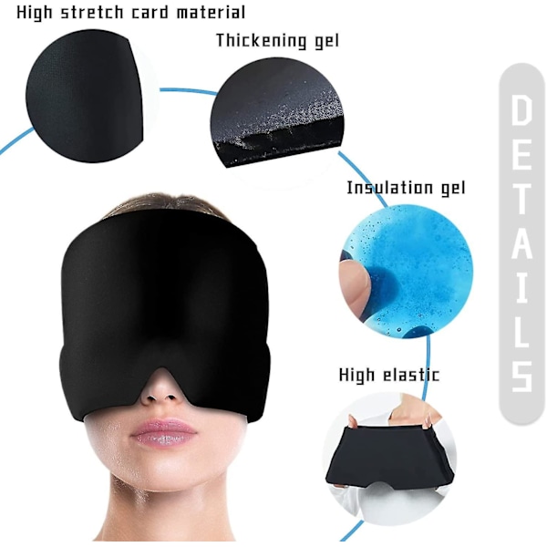 1 st Cool Coletment In Gel, Utdragbar Elastisk Kylmask, Varm och Kall Kompressionsmask