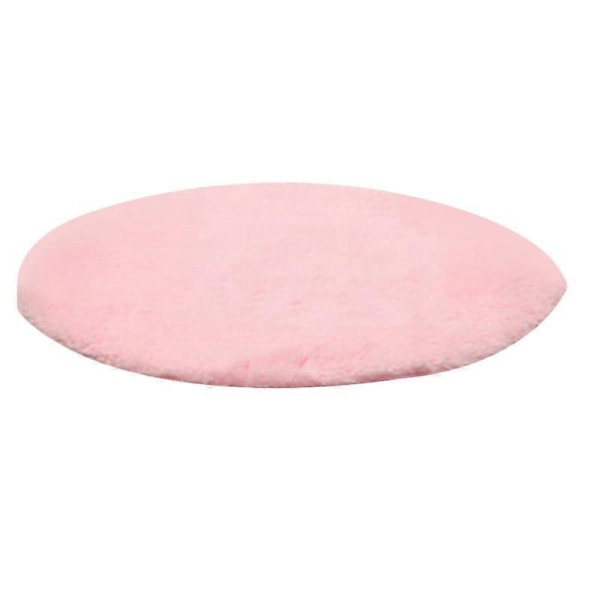 120cm Rund Fluffig Mjuk Matta Halkfri Golvmatta Mattkudde Sovrumsinredning Pink