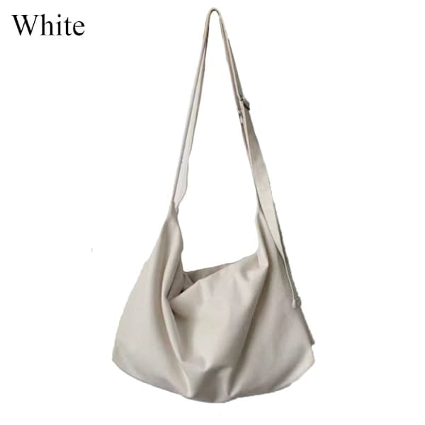 Skuldertaske Messenger Bag HVID hvid white