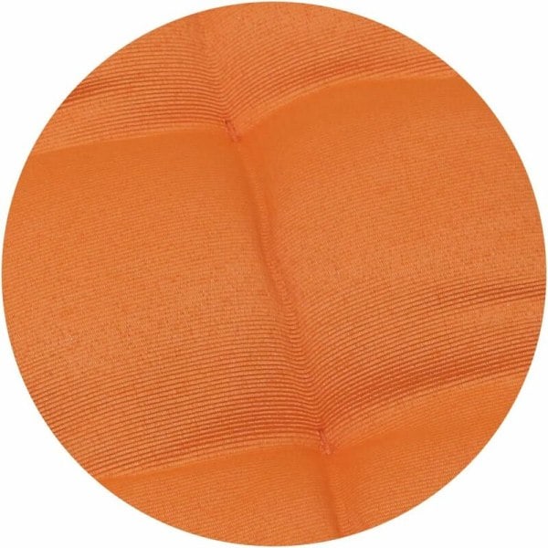 Set med 4 trädgårdsstolsdynor, 40x40 cm, orange