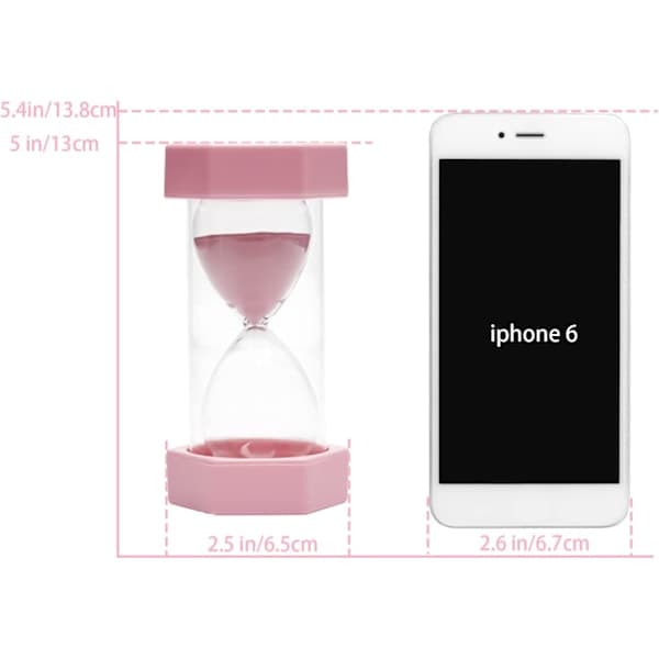 Timglas, Sandtimer, Timglas Barn Timglas Timer Timglas Set Färgglad Sandklocka Kökstimer Pink 30 min