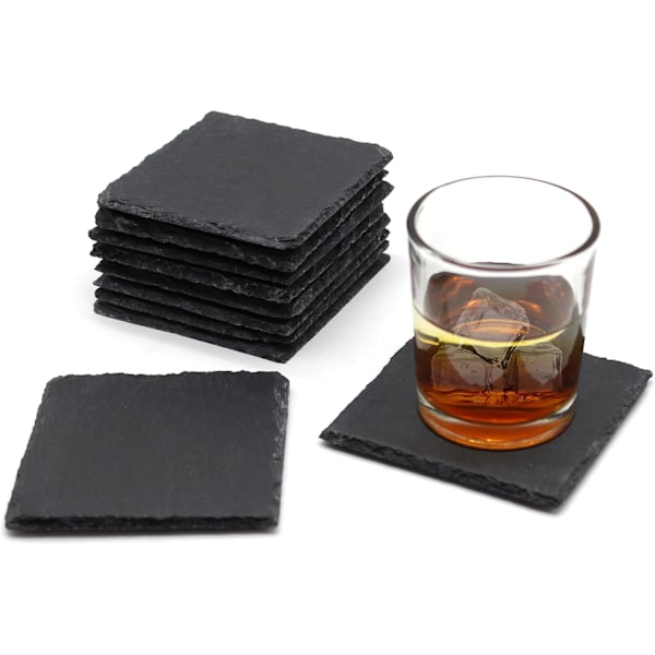 VanGogh Skifer Firkantet Coasters Bordtøj 10x10cm (4 stk)