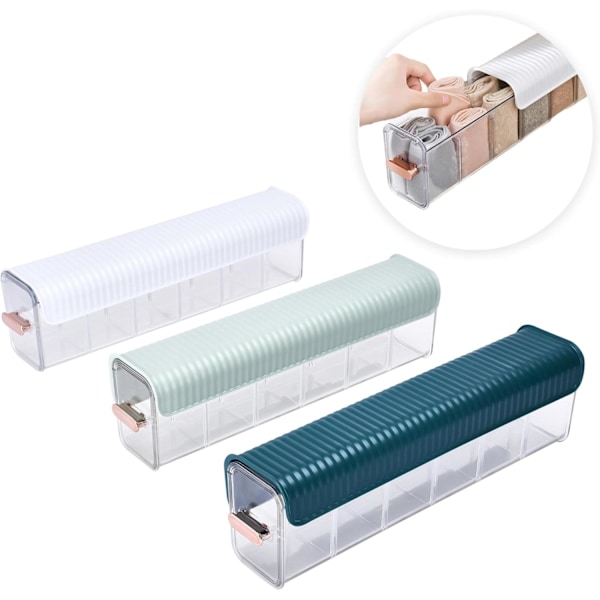 Simple Houseware Laatikon Jakajat, Alusvaatteiden Järjestäjä, 4 kpl, Harmaa