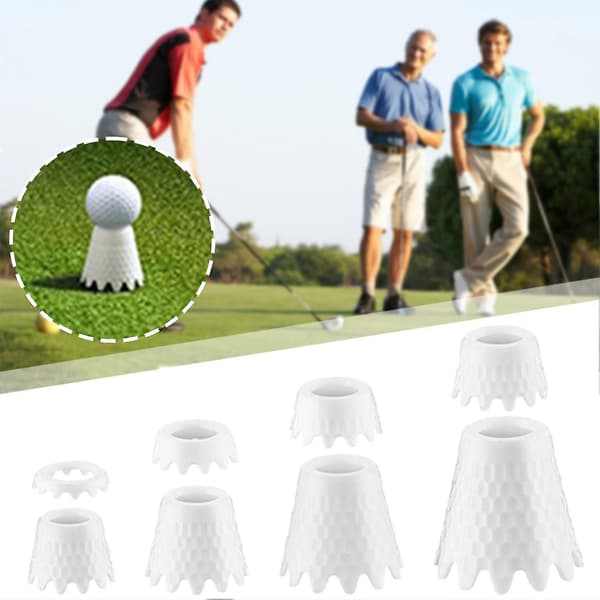 8 STK Golfsimulator Tees Sæt, 8 Størrelser 0,4-2 tommer Plast Golf Tees til Indendørs Udendørs Træningsmåtter & Driving Range