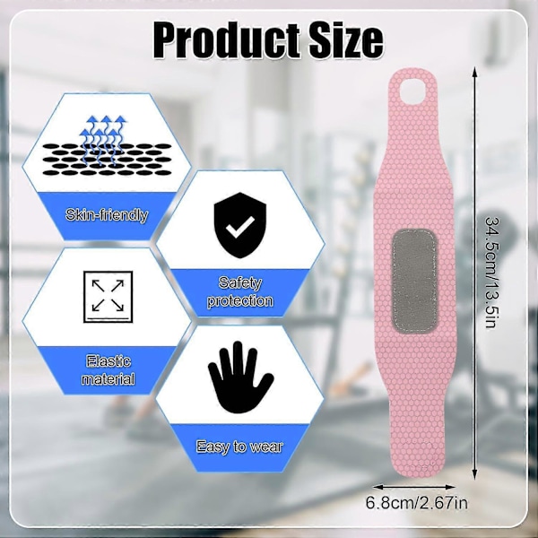 Ultratunt Wristband, Justerbar Gym Wristband, Andningsbar Wristbandskydd Kompressionsbandage För Träning 1 Pair Pink