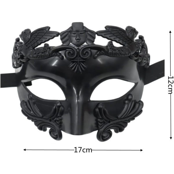 Maskerad Mask Romersk Grekisk Mask för Män Venetiansk Mask Halloween Jul Mask för Fest Mardi Gras Bröllop Karnevaler