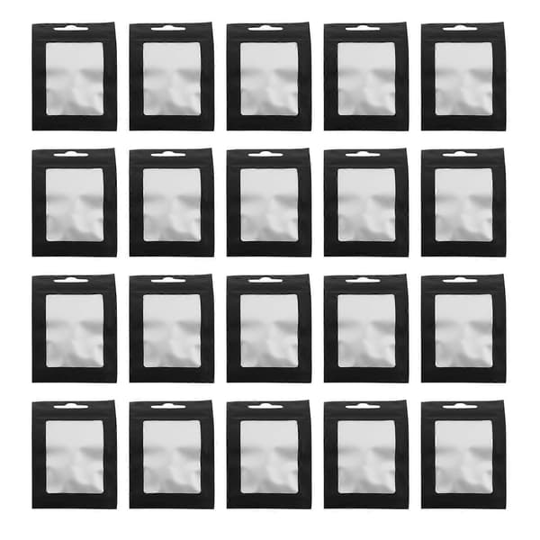 200 stk. genlukkelige madopbevaringsposer (sort, 6 x 10 cm)