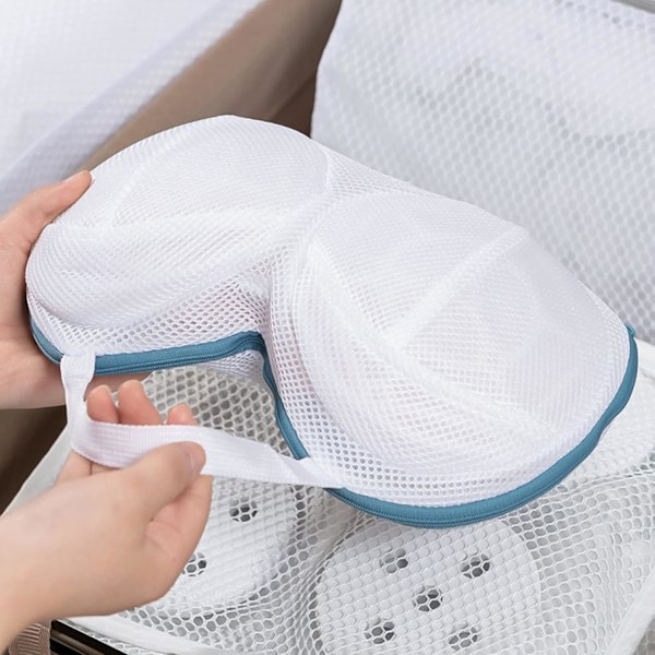 Tvättnät för BH, Underkläder, BH-tvättnät med dragkedja, 3-pack, A till C-kupor