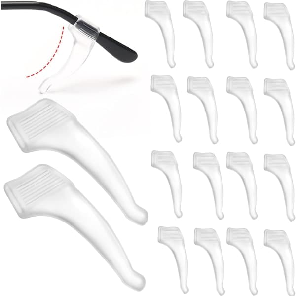 20 Par Silicone Anti-Slip Brillegummier, Brillegummier, Bløde