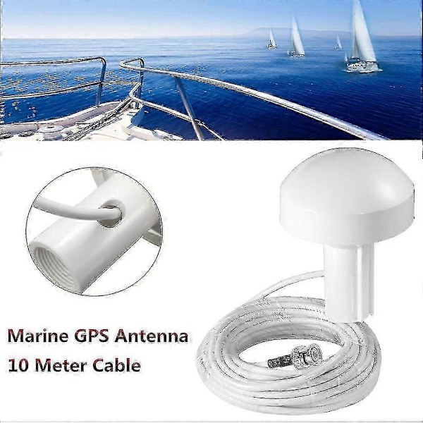 Fartygs GPS Aktiv Marin Navigationsantenn 10m Bnc Hankontakt
