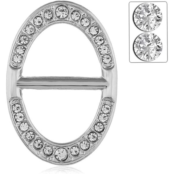 Sjalspänne Inlagd Rhinestone Spänne Halsduk Spänne Halsduk Klämma Halsduk Dekoration Spänne för Din Familj Vänner Älskare