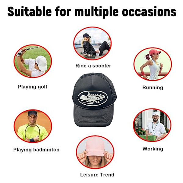 Corteiz CRTZ Cap 22ss Cross-border Amerikansk Trend Brand Trucker Cap Casual Trykt Baseball Cap Sommer til Mænd og Kvinder