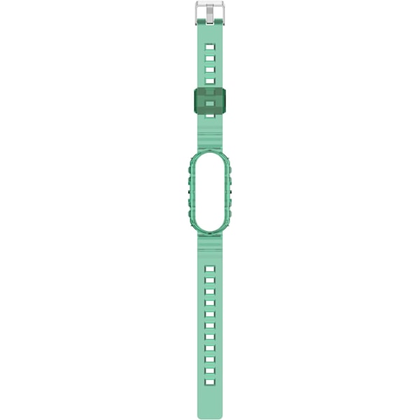 Smart klockarmband för Xiaomi Mi Band 7/6/5, transparent silikonklockarmband, ersättningsarmband handledsband för Xiaomi Green