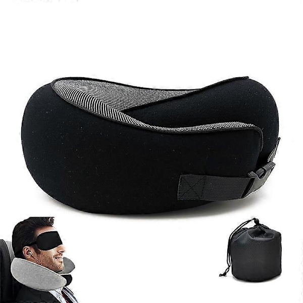 Reisepute for nakken, sammenleggbar U-formet pute, minnefoam reisepute Style 11