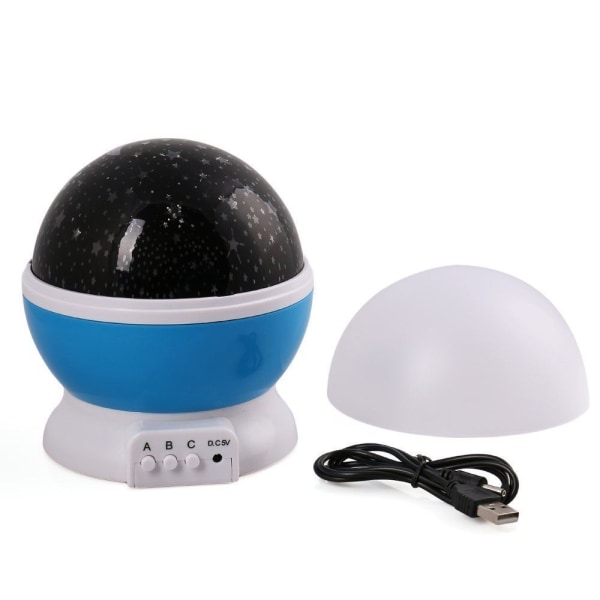 Projektorlamper Syv Farger Nattlampe Led Romantisk Stjernehimmel Super Lys Bordlampe Gave Rosa Stjernehimmel Pink Starry Sky