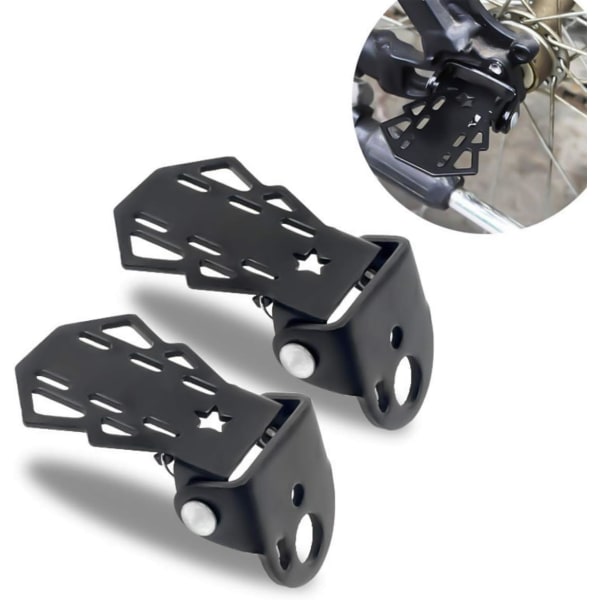 2 Pcs rear pedal pedal axle steel non-slip bicycle universal