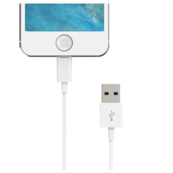 2 kpl 2 m iPhone-latauskaapeli - Lataus- ja synkronointikaapeli VALKOINEN