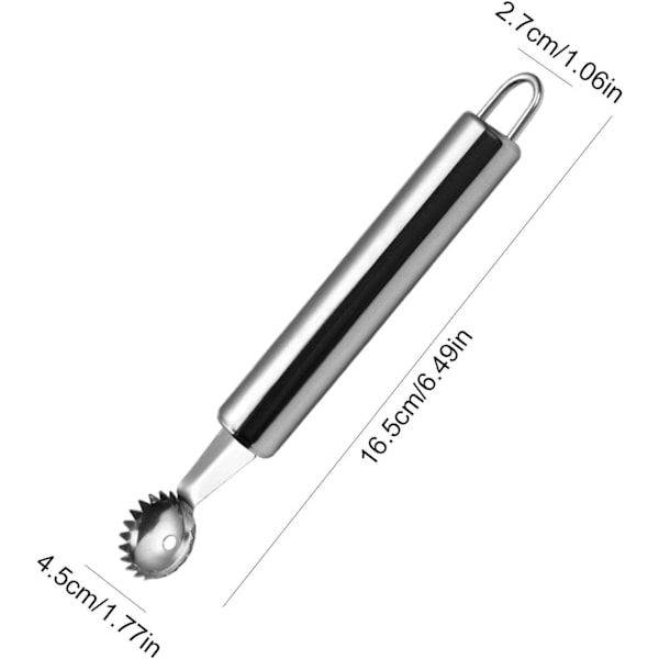 Tomat- och jordgubbsurkärnare i rostfritt stål - Bärbar tomat- och jordgubbsurkärnare, köksredskap