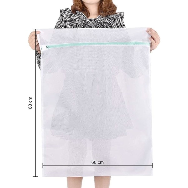 Vaskepose Stor, Vaskepose Xxl 90x110cm 2 Stykker Vaskepose Gjenbrukbare Vaskeposer Med Glidelås Stor For Vaskeposer Vaskeposer Vaskepose Vask