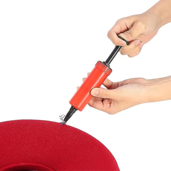 Stolputer Donutputer / Hemorroideputer Med Pumpe Hemorroideputer Sittepute For Hemorroider, Graviditet Og Prostata Red