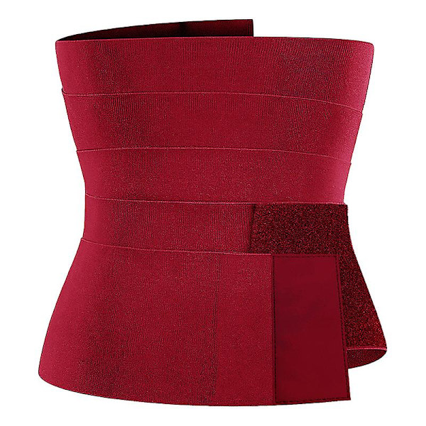 Snatch Me Up Bandage Wrap Lændestøttebælte Justerbare Komfortable Rygstøtter til Lindring af Lændesmerter Red 3m