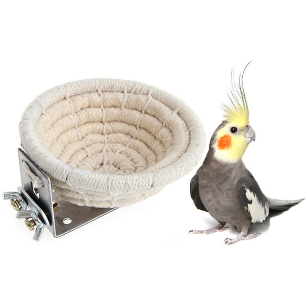 Lovebird och liten papegojbur som kläcks häckningsbox, 4,5 tum, bekvämt bo för liten och medelstor papegoja, fågel
