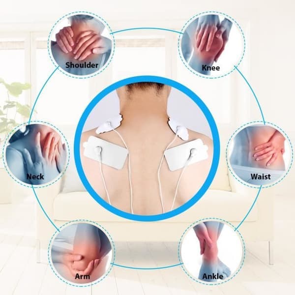 20 elektroder kompatible med EMS/TENS elektrostimulation - Tilbehør til elektrostimulator