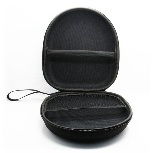 Høretelefonetui til on-ear/over-ear høretelefoner, etui, 21 x 18,5 x 6 cm, sort