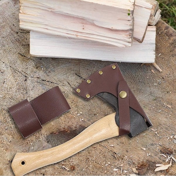 Axe Skyddsfodral - Yxhölster Läder | Yxslida Med Midjehängare | Slitstarkt Yxfodral