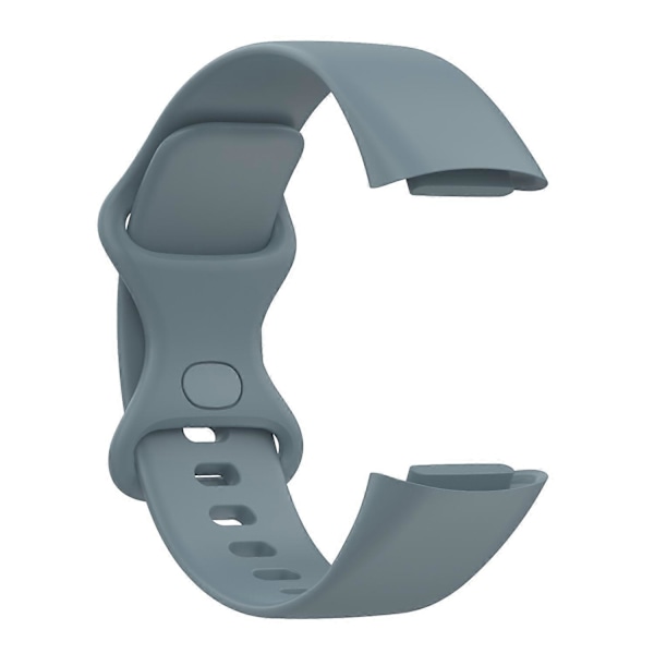 Til Fitbit Charge 5 Silikone Urrem, Størrelse:L L Blue