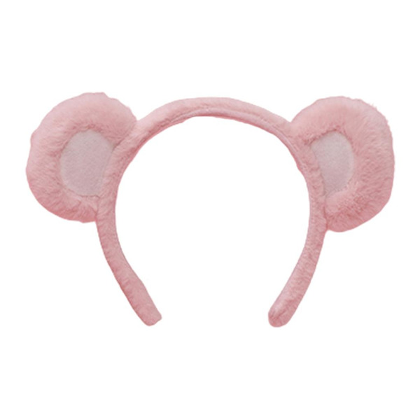 Plush Dyr Bjørn Ører Hodebånd Cosplay Lilota Håndlaget Hodeplagg Hårrekvisitter Pink