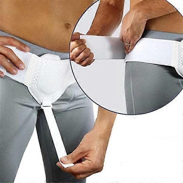 Ljumskbråcksbandage flexibelt justerbart ljumskbråcksbälte