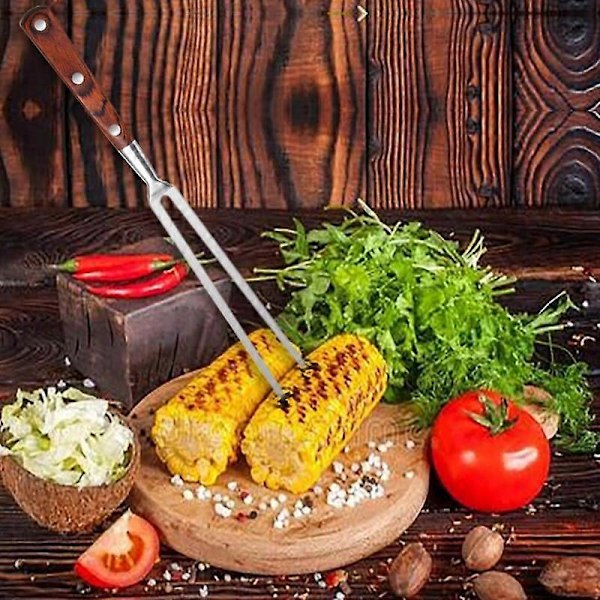Barsinfi Kraftig Utformet Gaffel i Rustfritt Stål, Grill Gaffel for Kjøtt, Brukes til Å Fikse, Flytte, Fjærkre og Kalkun