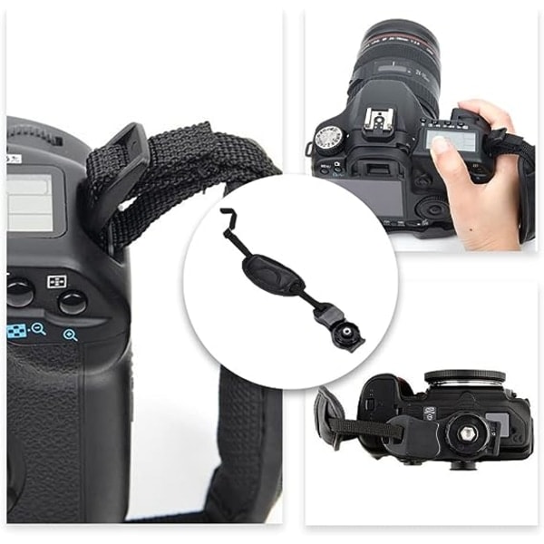 kpl kameran käsiremmejä säädettävät pehmustetut kameran rannekkeet yleiskäyttöiset kameran rannekkeet kaikille DSLR-kameroille ja useimmille kameroille