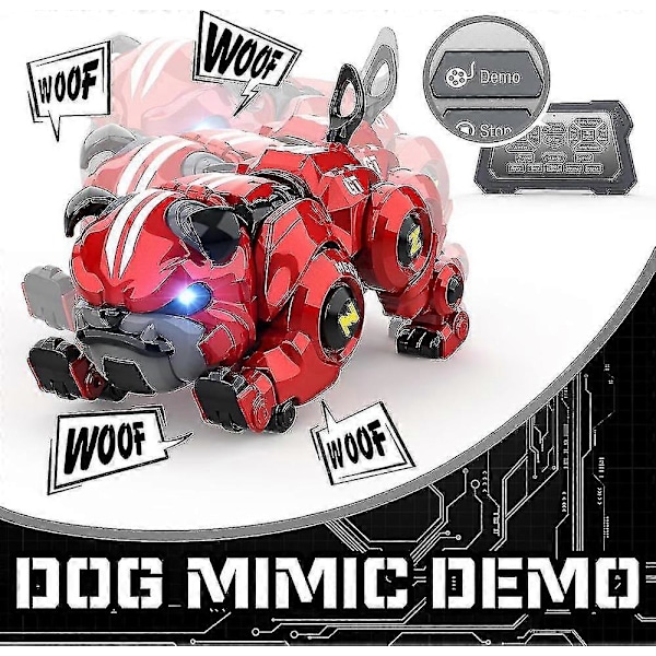Robot Hund For Barn Fjernstyrt Robot Oppladbar Programmering Stunt Robo Hund Med Sang Dans Og Berøringsfunksjon Julegave Bursdagsgaver