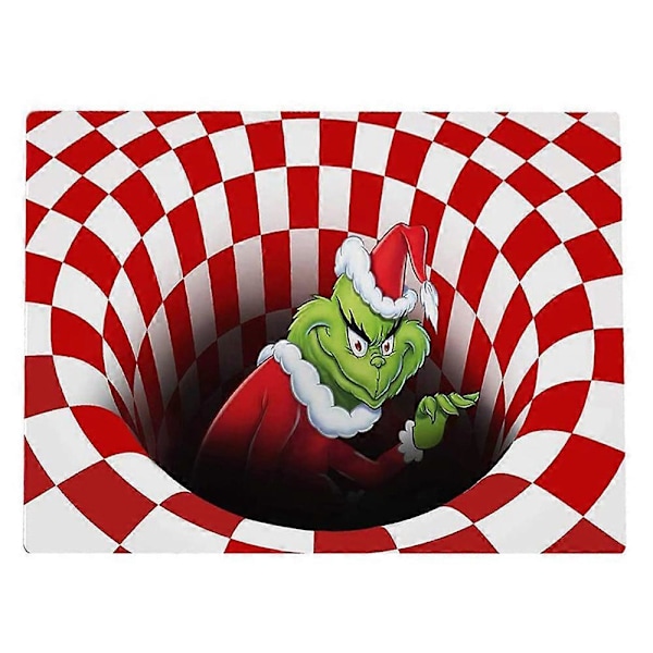 Grinch Jouluovi Matto Luistamaton 3D Illuusio Tervetuloa Ovi Matto Joulu Koti Sisustus Lahja A