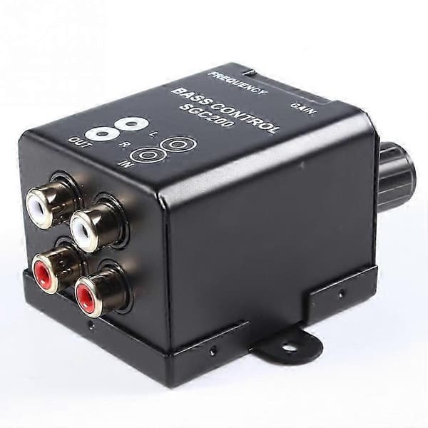 Redan testad Universal Bilförstärkare Högtalare Bas Kontroll RCA Frekvensregulator Sgc200
