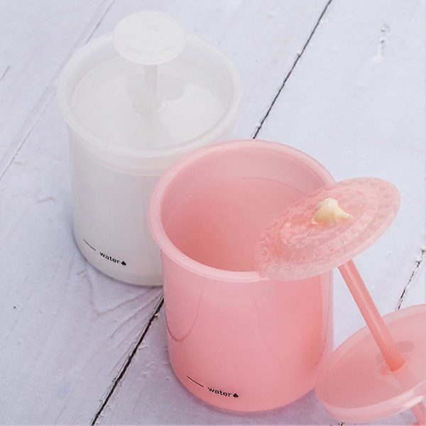 Ansiktskummaker, Ansiktsvaskeskummaker, Manuell Vaskeskummaker, Ansiktsrenseskummaker, Skumkopp, Skummaker  Rosa