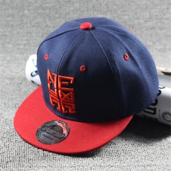 Nytt Mode Barn Ronaldo Cr7 Neymar Njr Keps Hatt Pojkar Flickor Barn Messi Snapback Hattar Hip Hop Kepsar Gorras navy NJR